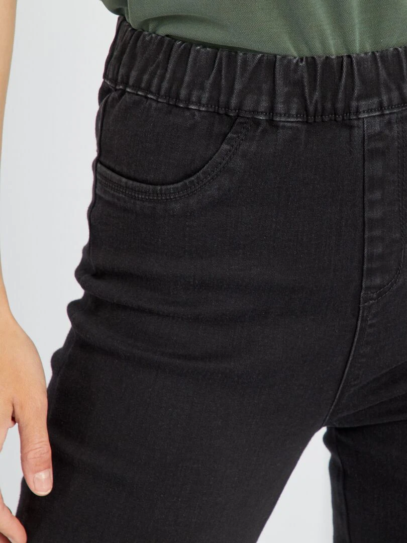 Jegging taille haute stretch   Noir