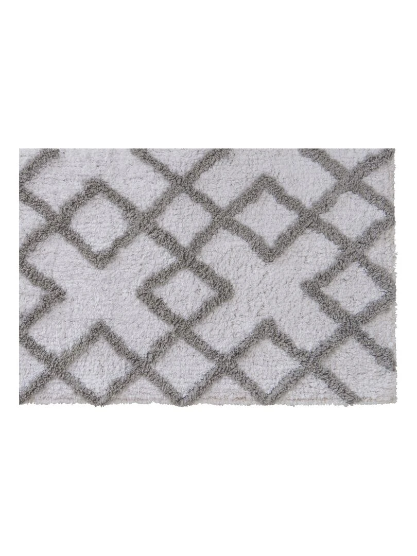 Guy Levasseur Tapis de bain en coton fantaisie blanc Blanc