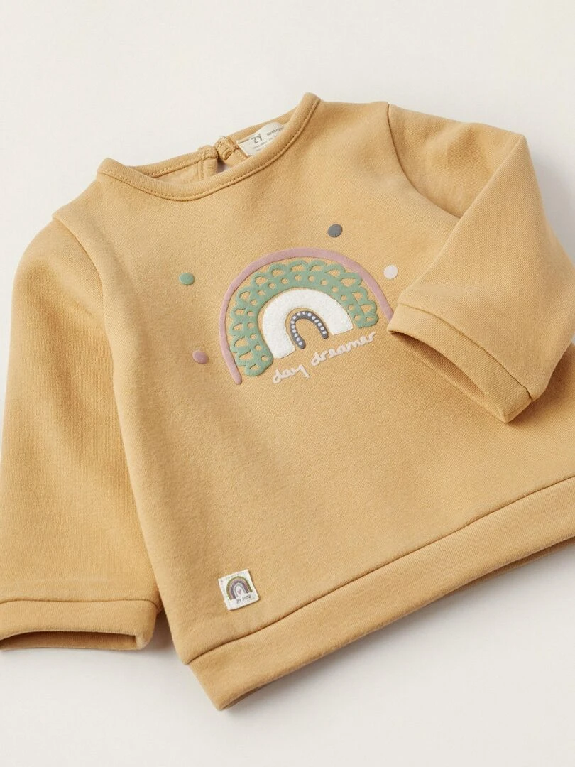 Grenouillère pour nouveau né 'Day Dreamer'   AUSTRALIANA   Beige foncé