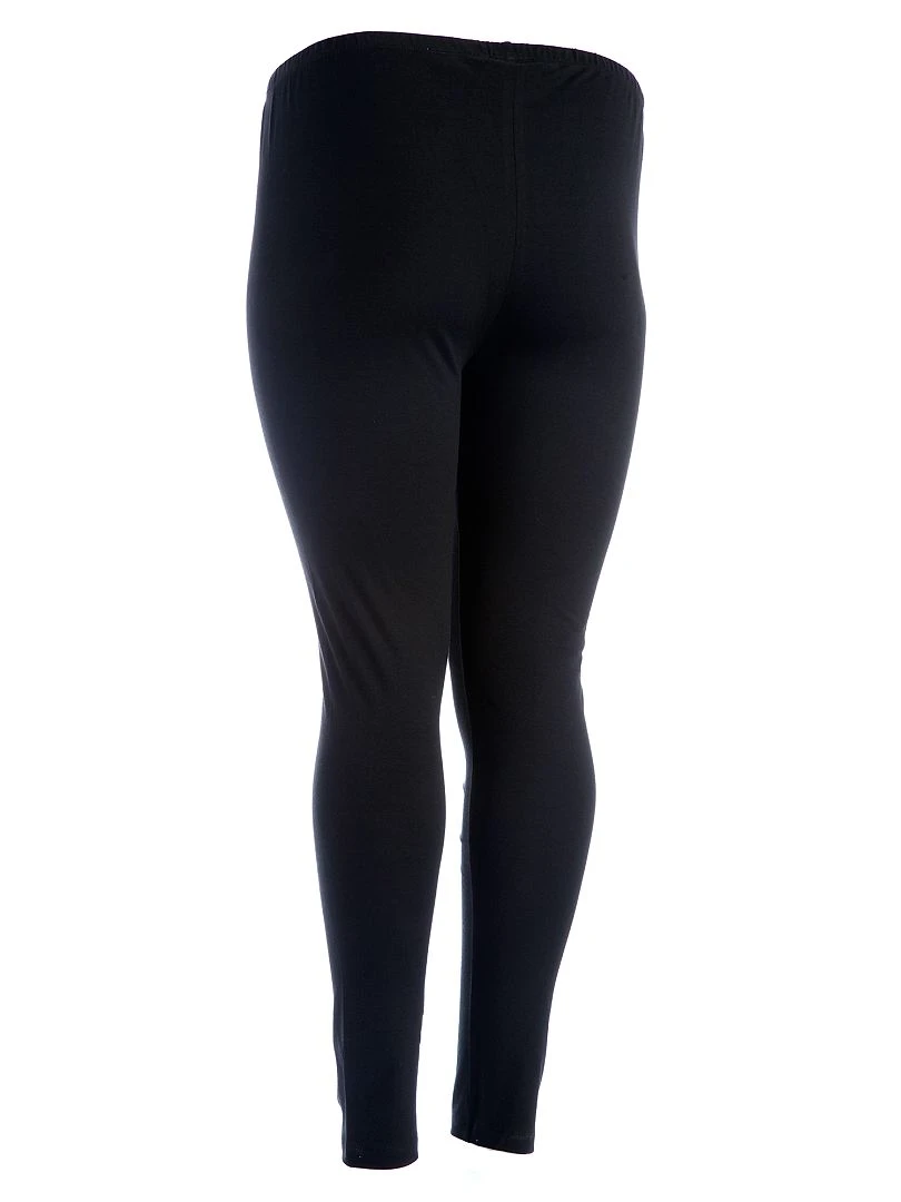 Legging long coton stretch   noir