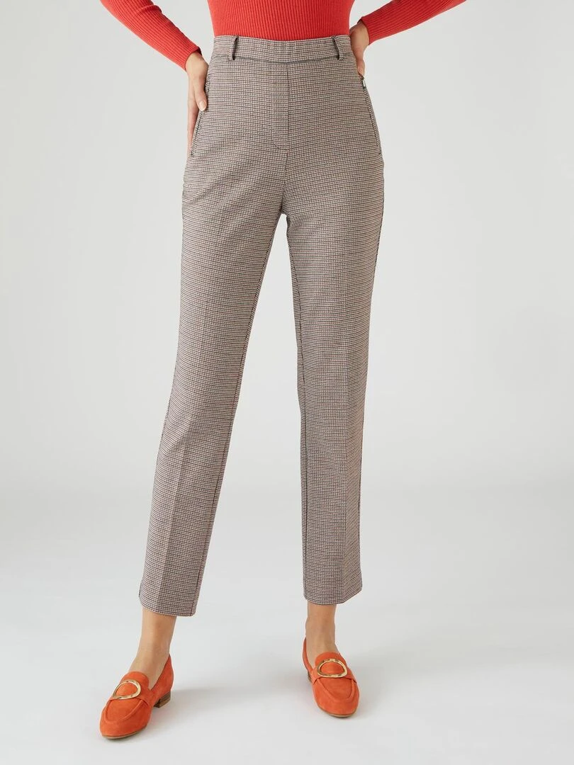 Pantalon 7/8ème maille milano Damart Marron foncé