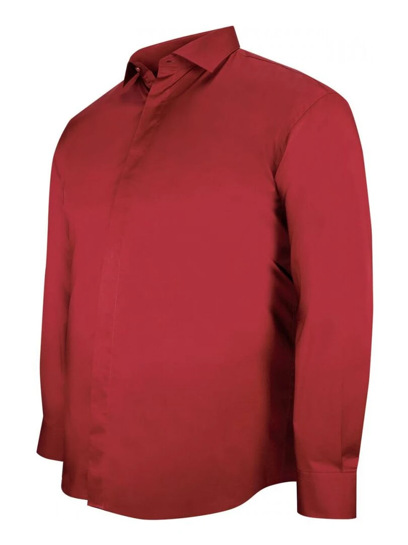 Chemise habillée gorge cachée CACHET   Bordeaux