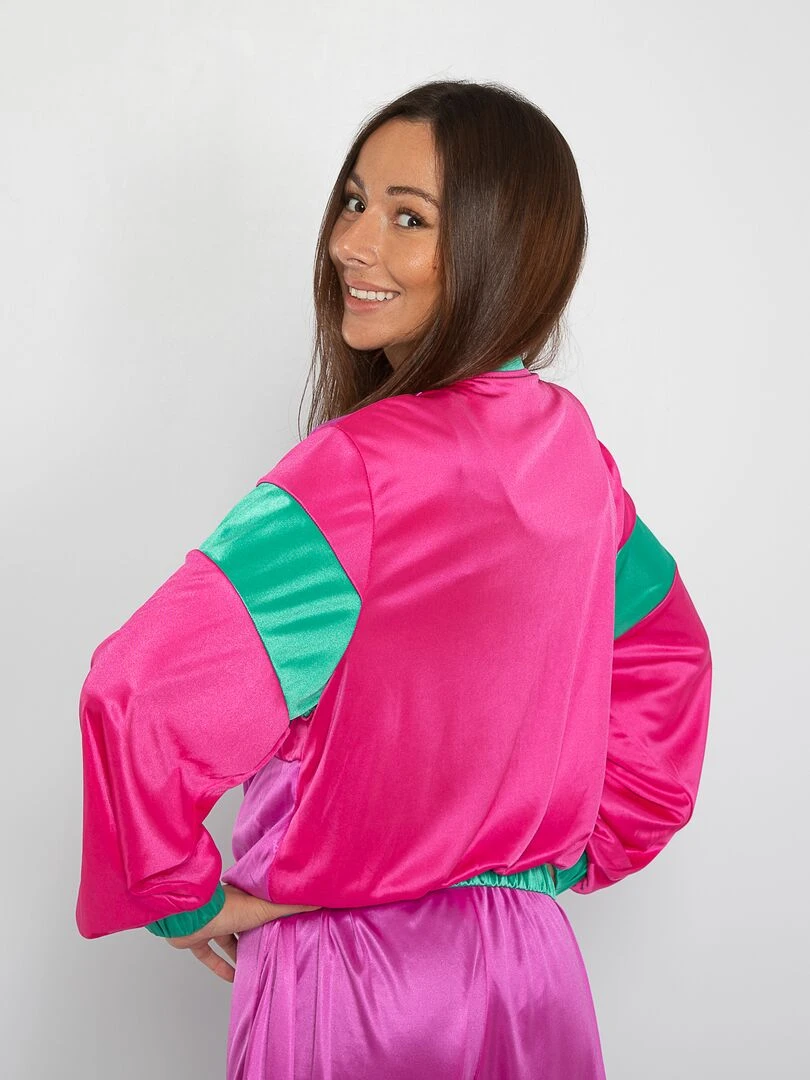 Déguisement années 80   rose/vert