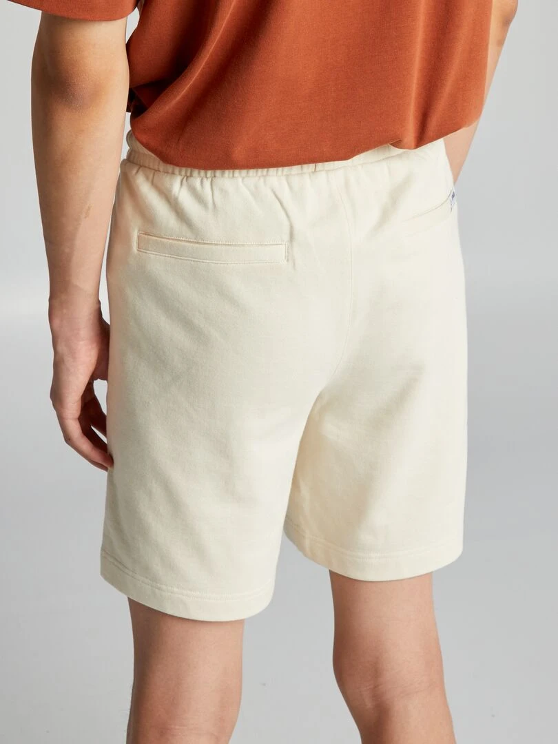 Short en molleton avec poches zippées   beige