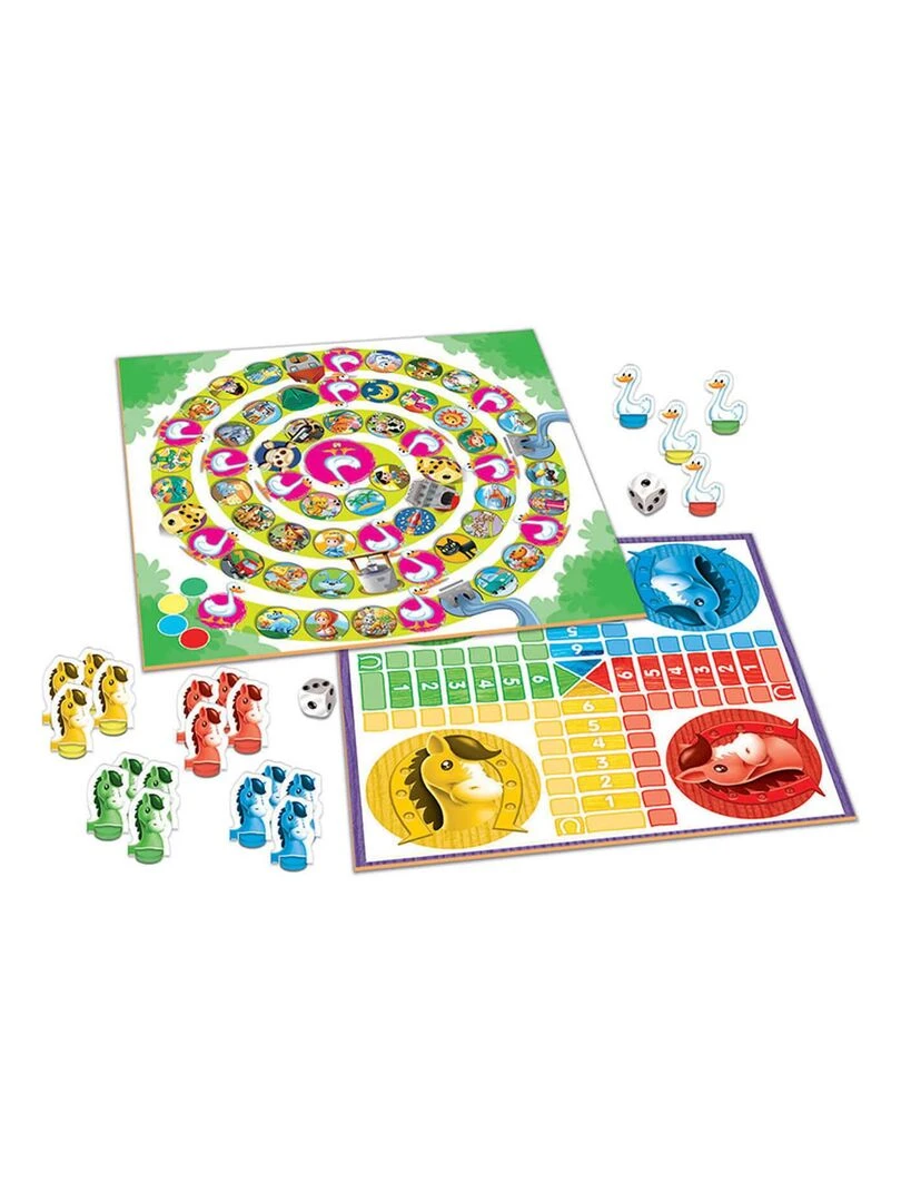 Mallette 2 Jeux en 1 : Petits chevaux et jeu de l'oie N/A