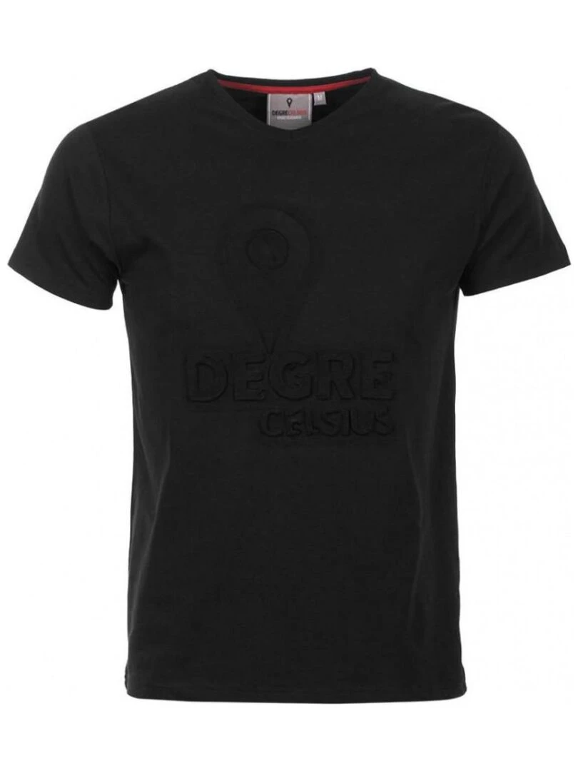 T shirt manches courtes homme CABOS DEGRE CELSIUS Noir Noir