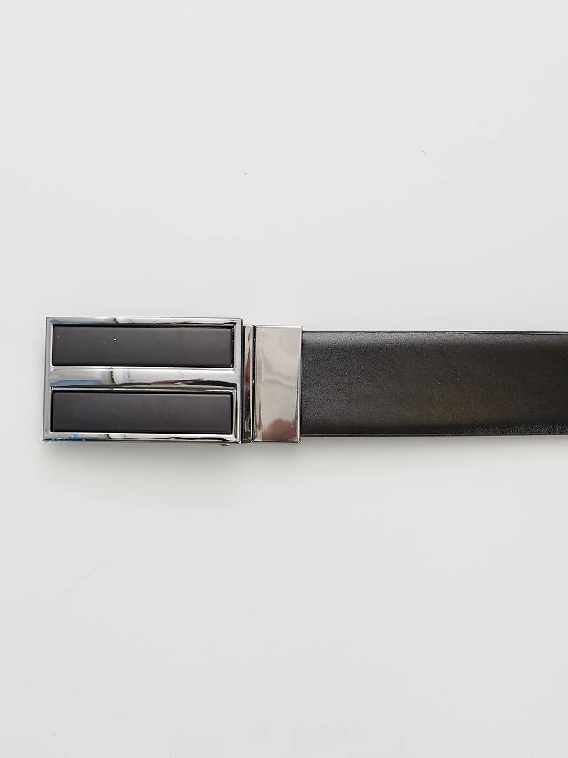 Ceinture à boucle métallique   noir