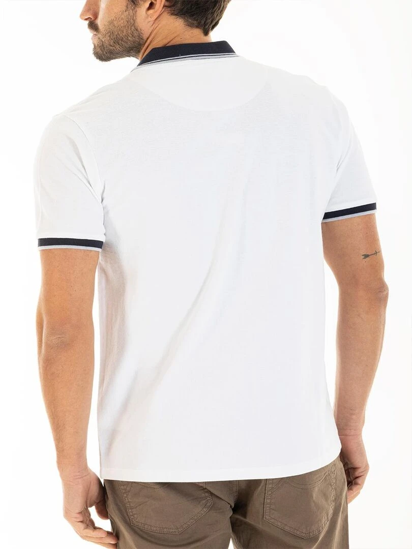 Polo yachting brodé CALLUM 'Rica Lewis'   Blanc