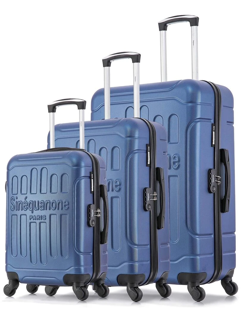 Set de 3 Valises Rigides HEMERA Bleu marine