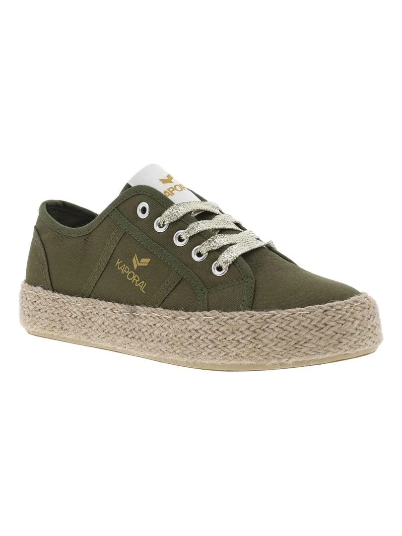 KAPORAL Baskets basses toile Kaki