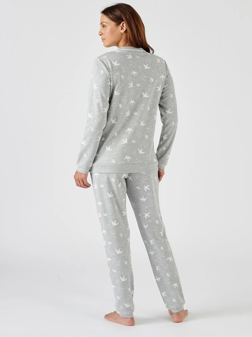 Pyjama interlock Thermolactyl   Damart   Gris