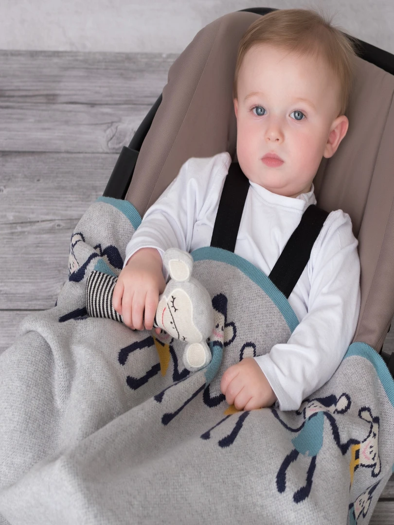 Hochet En Tricot De Coton Singe N/A