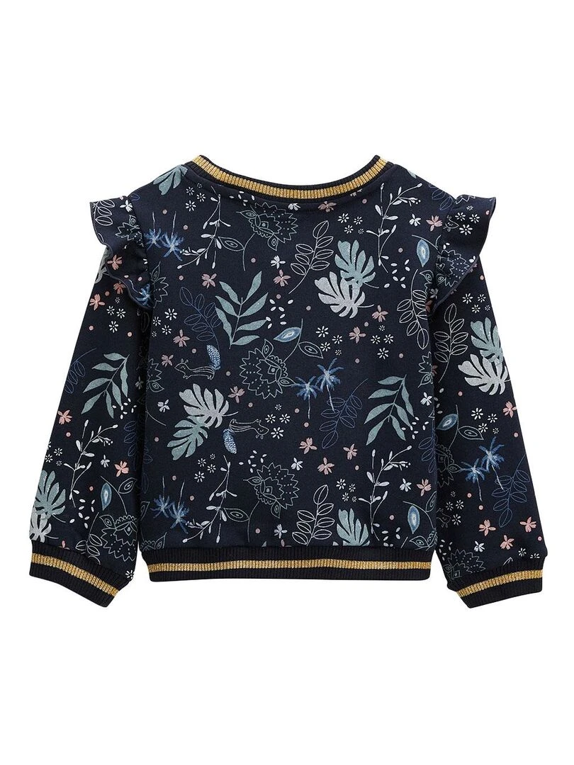 Sweat shirt enfant en molleton Belle de Nuit Bleu