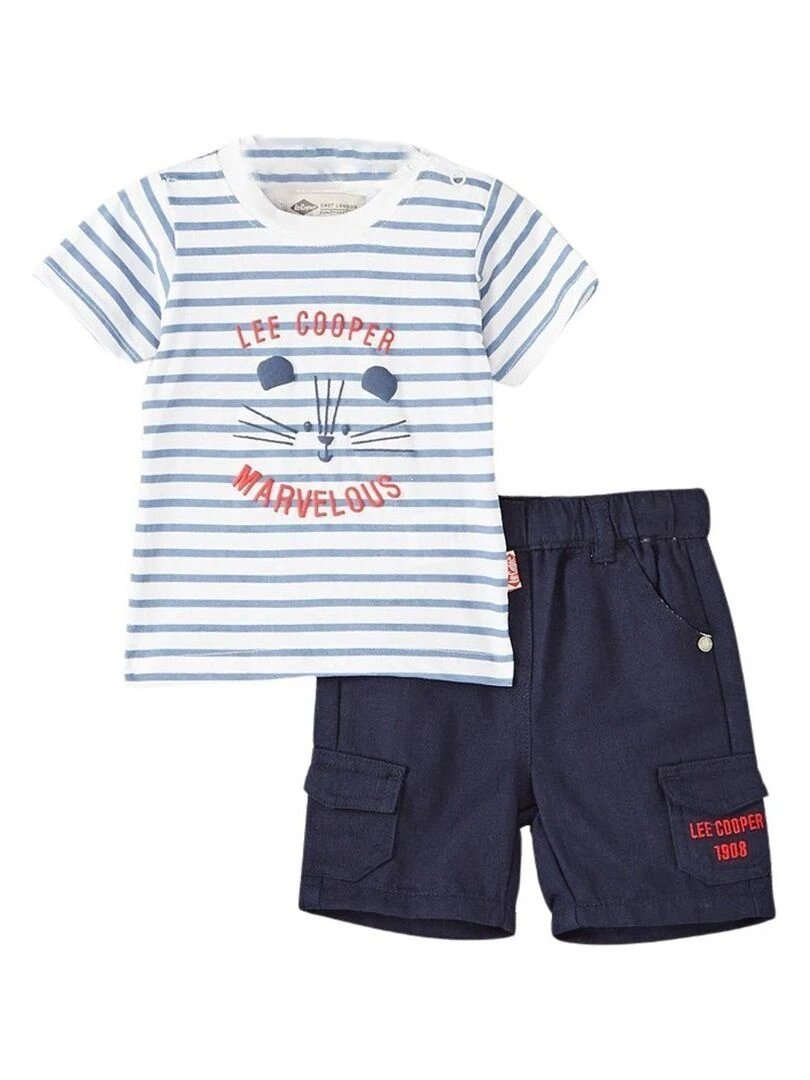 Gilet en Maille pour Bébé Garçon  CÉRÉMONIE   Bleu foncé