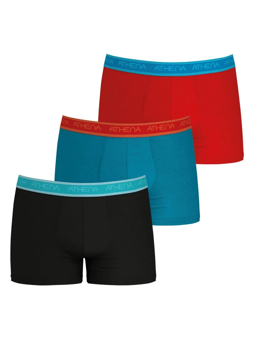Lot de 3 boxers homme Easy Bio Multicolore