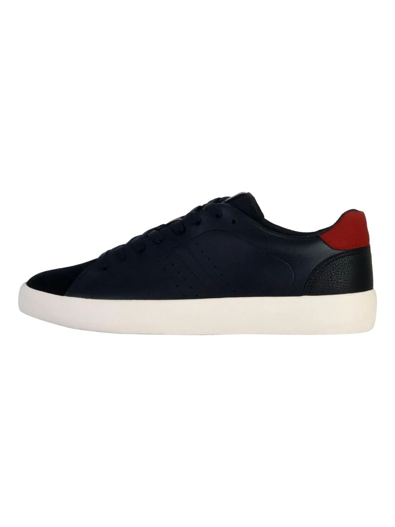 Basket Cuir Geox Affile* Bleu