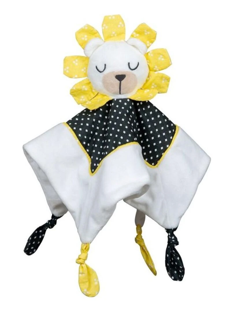 Doudou mouchoir en velours blanc SAUTHON Blanc