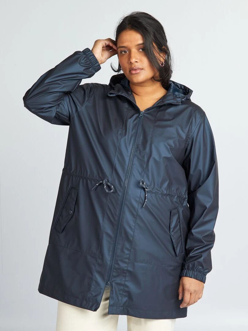 Parka à capuche   Marine