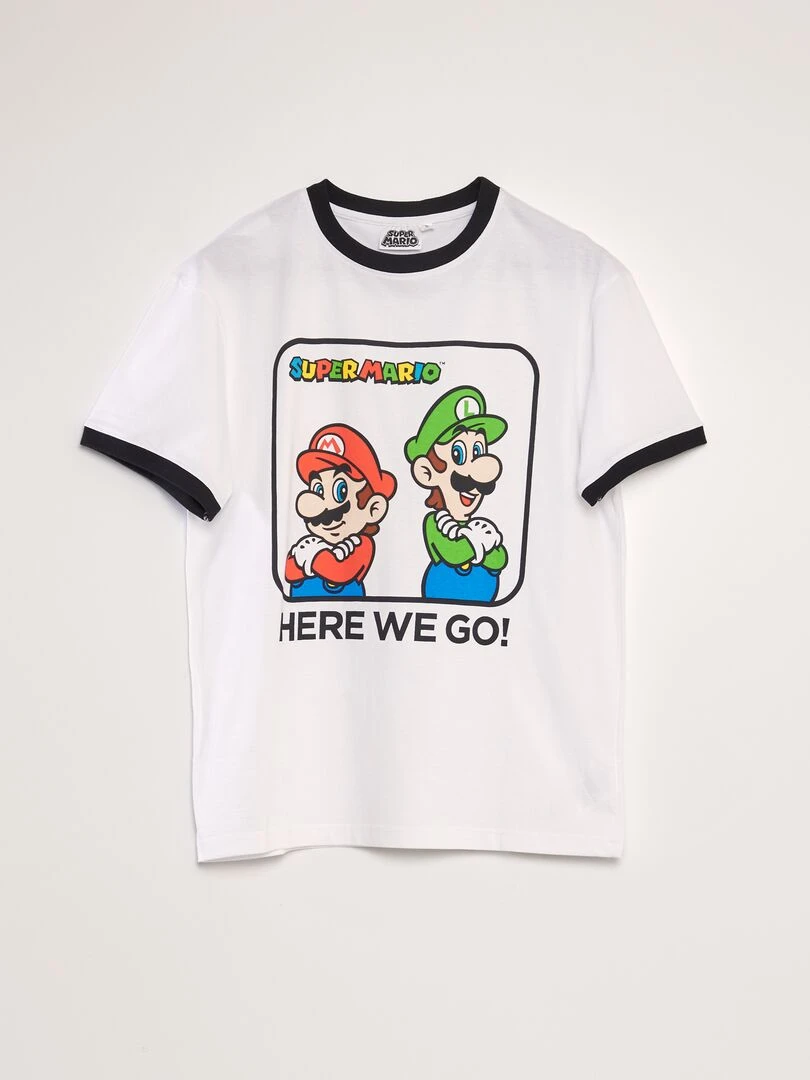 Ensemble pyjama 'Super Mario'   2 pièces   Blanc