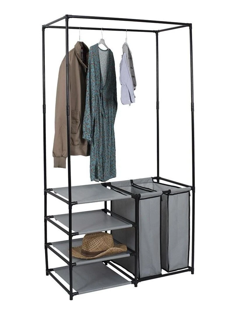 Portant dressing ouvert   Noir