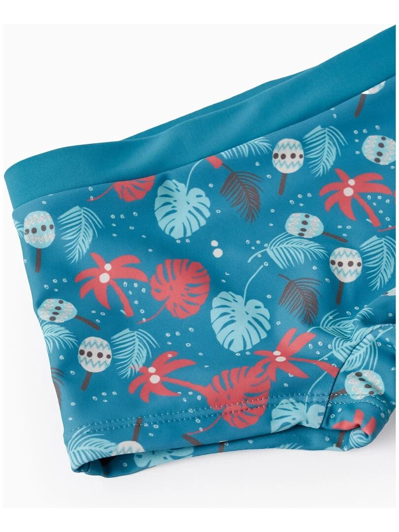 Short de bain UPF80 pour Bébé Garçon 'Tropical'   Bleu