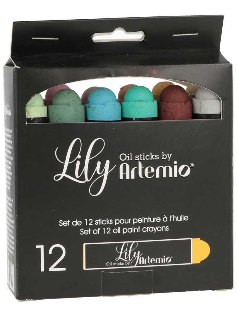 12 crayons de peinture à l'huile Couleurs pastel N/A
