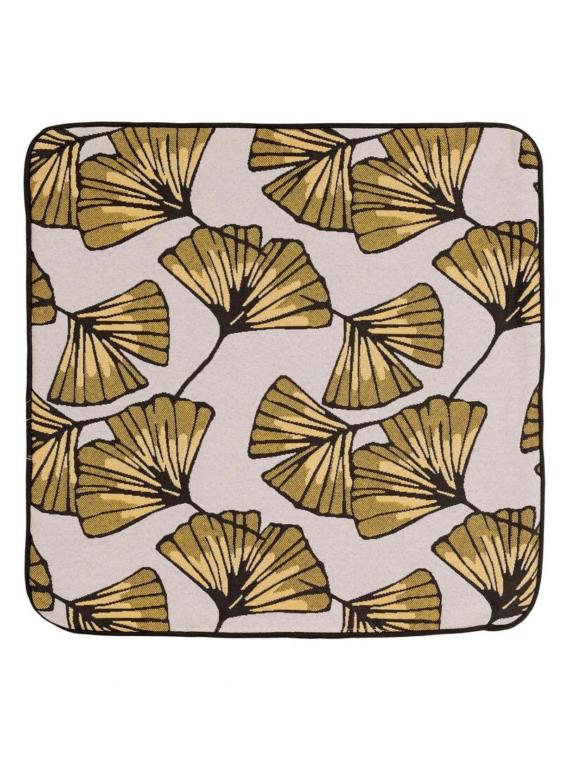 Housse de coussin Biloba Jaune