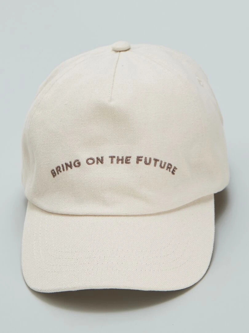 Casquette 'bring on the futur' Beige