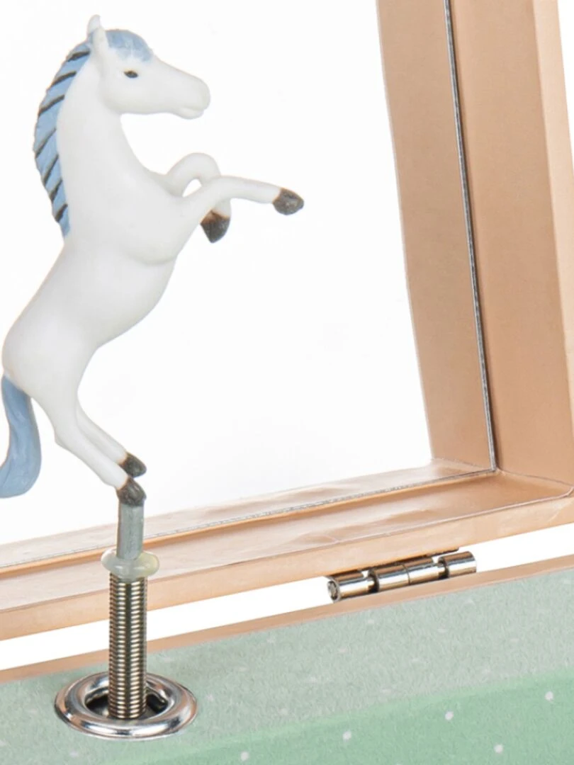 Boîte À Bijoux Musicale Jeune Vache Mémoire D'enfance Jeanne Lagarde   Rose
