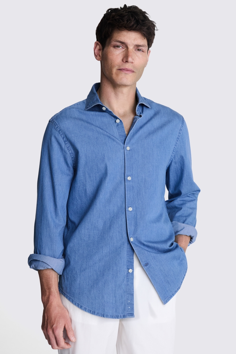 Blue Denim Shirt Buy Online at Moss