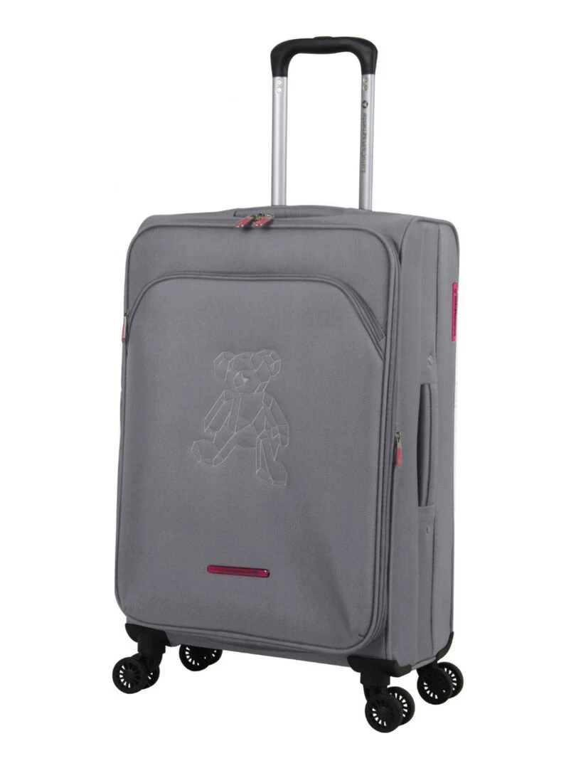 LULU CASTAGNETTE VALISE S TEDDYBEAR Gris