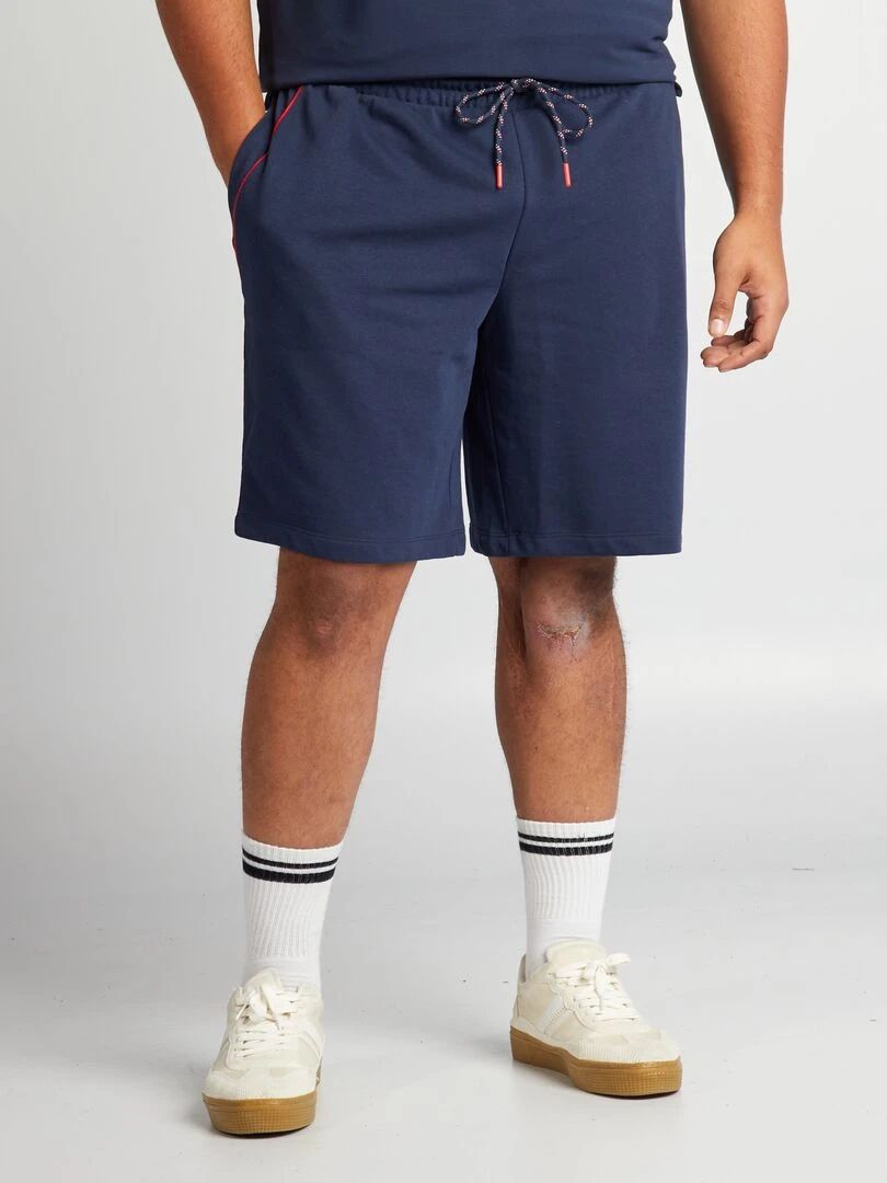 Short en molleton fin   Paris 2024   Bleu