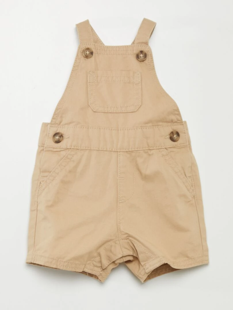 Salopette en molleton Beige