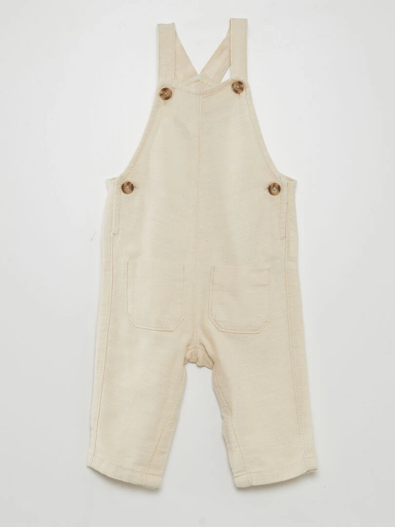 Salopette unie Blanc