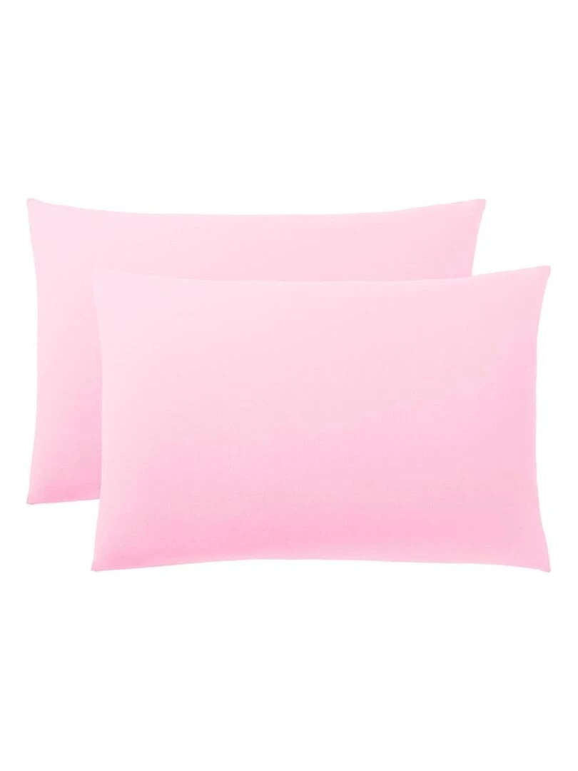 Lot De 2 Taies D'oreiller Pétale 50 X 70 Cm / 100% Coton / 57 Fils/cm² Rose