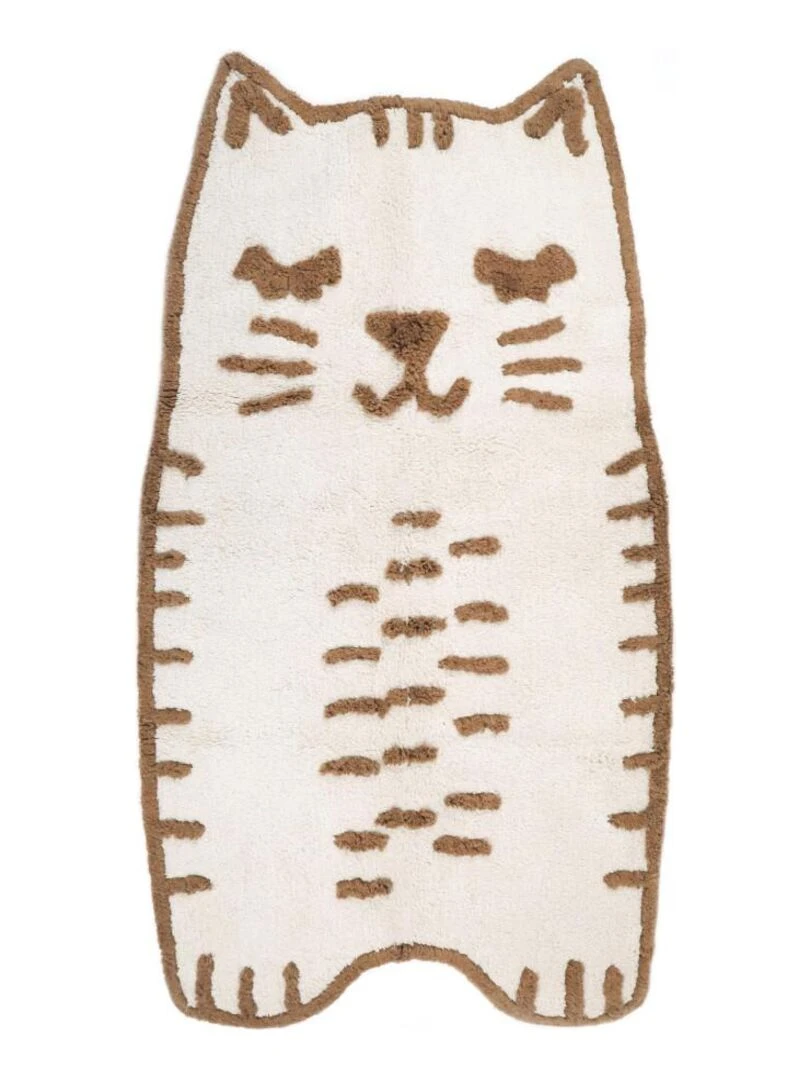 Tapis Coton Chat Little Charlie par Nattiot Nattiot Multicolore