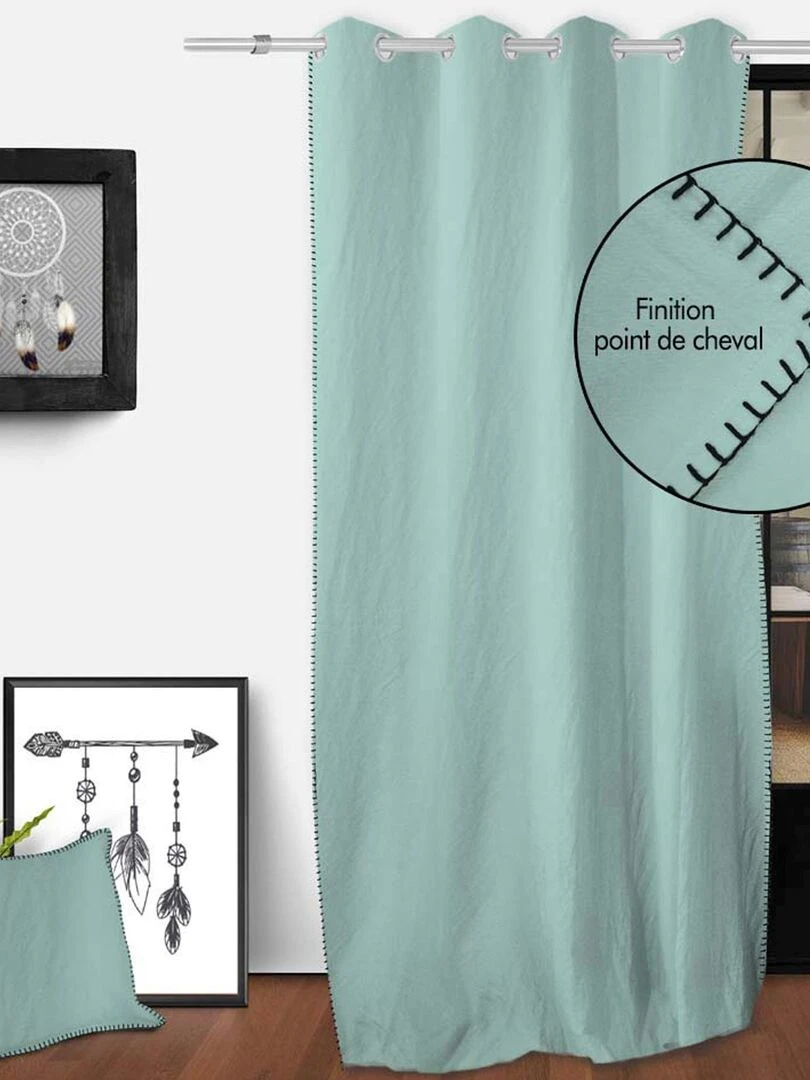 Rideau à œillets Spirit   Vert d'eau