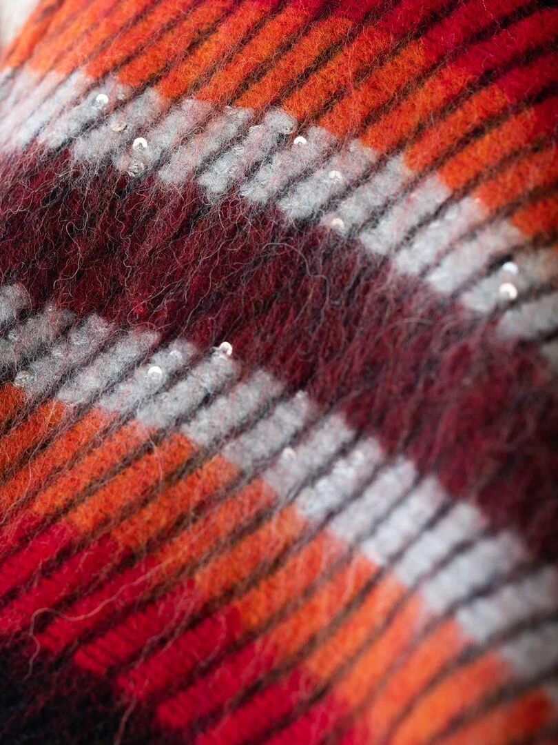 Poncho Mohair Ereva   Fabriqué en France   Noir