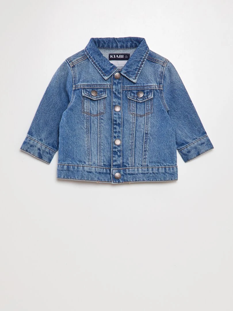 Veste en jean épaisse Bleu clair