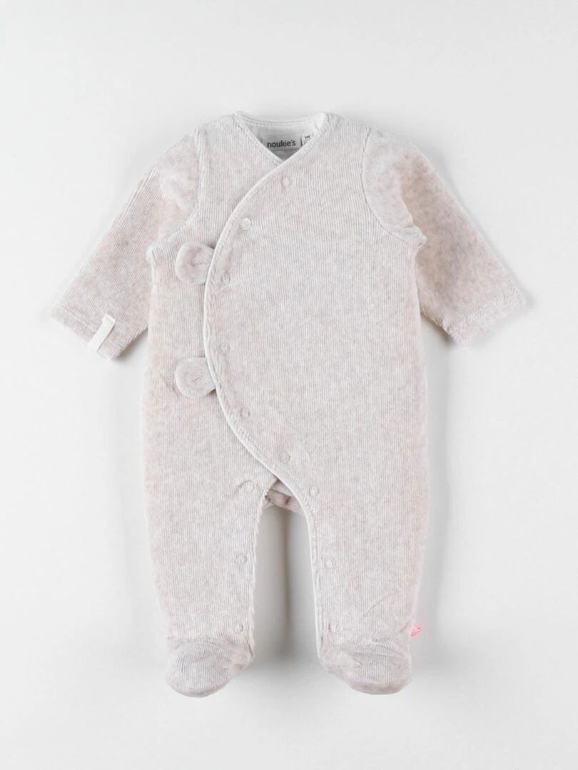 Pyjama 1 pièce en velours Noukie's Beige