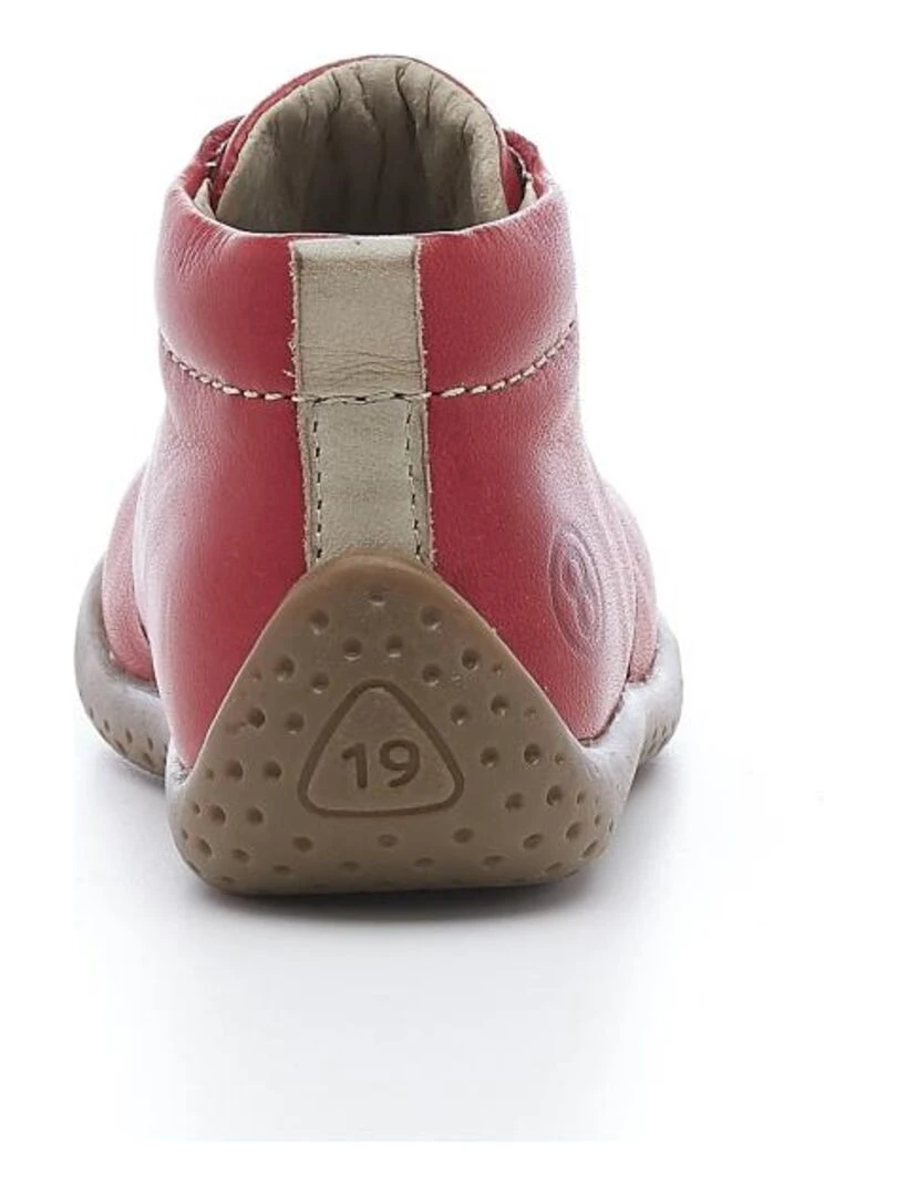 Bottillons Cuir Coboy   Rouge