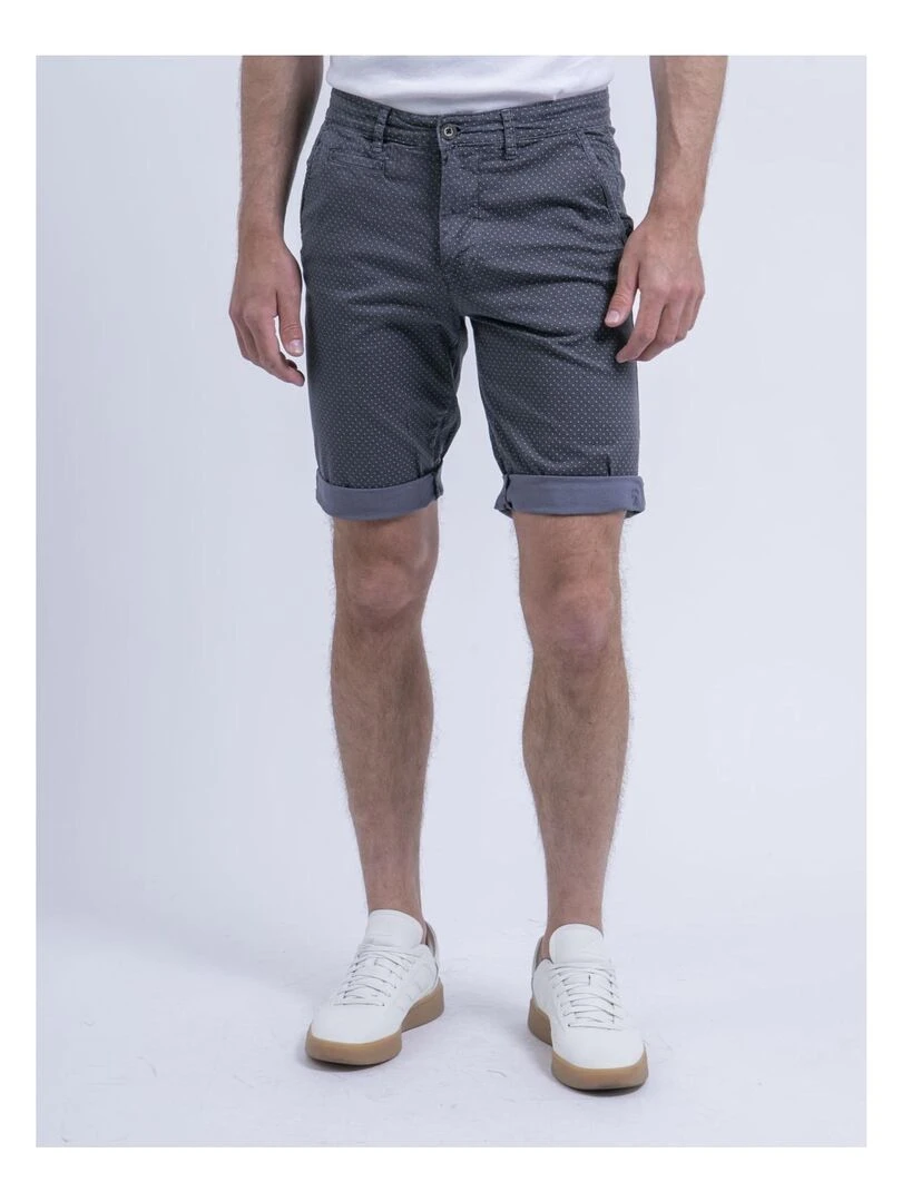 Bermuda chino motifs BOLSAN Bleu marine