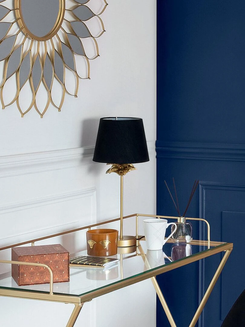 Lampe droite palmier   Jaune