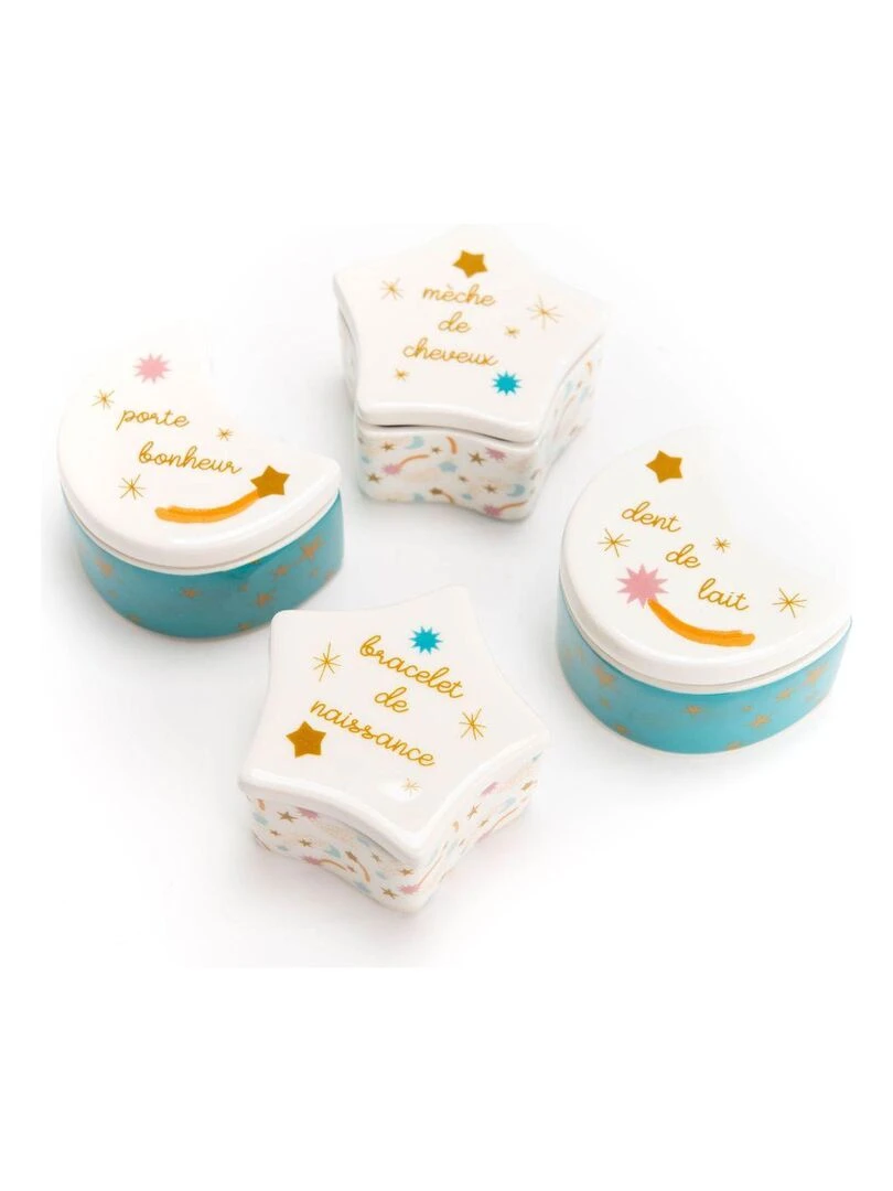 Coffret cadeau de naissance Etoiles Bleu