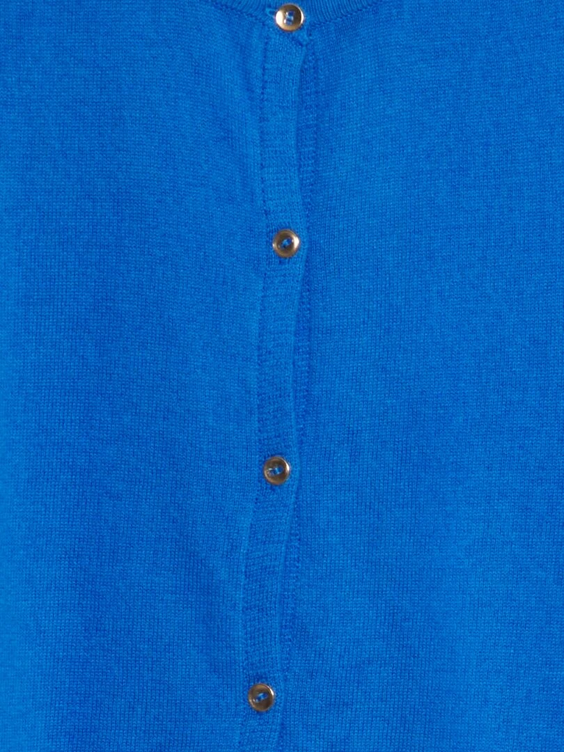 Gilet en maille fine   Bleu cobalt