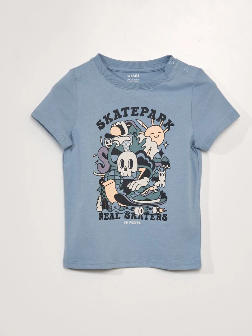 T shirt imprimé   So Easy   Bleu