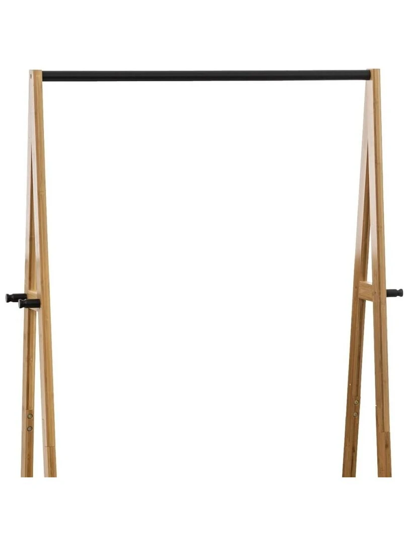 Portant à vêtements simple bambou Beige