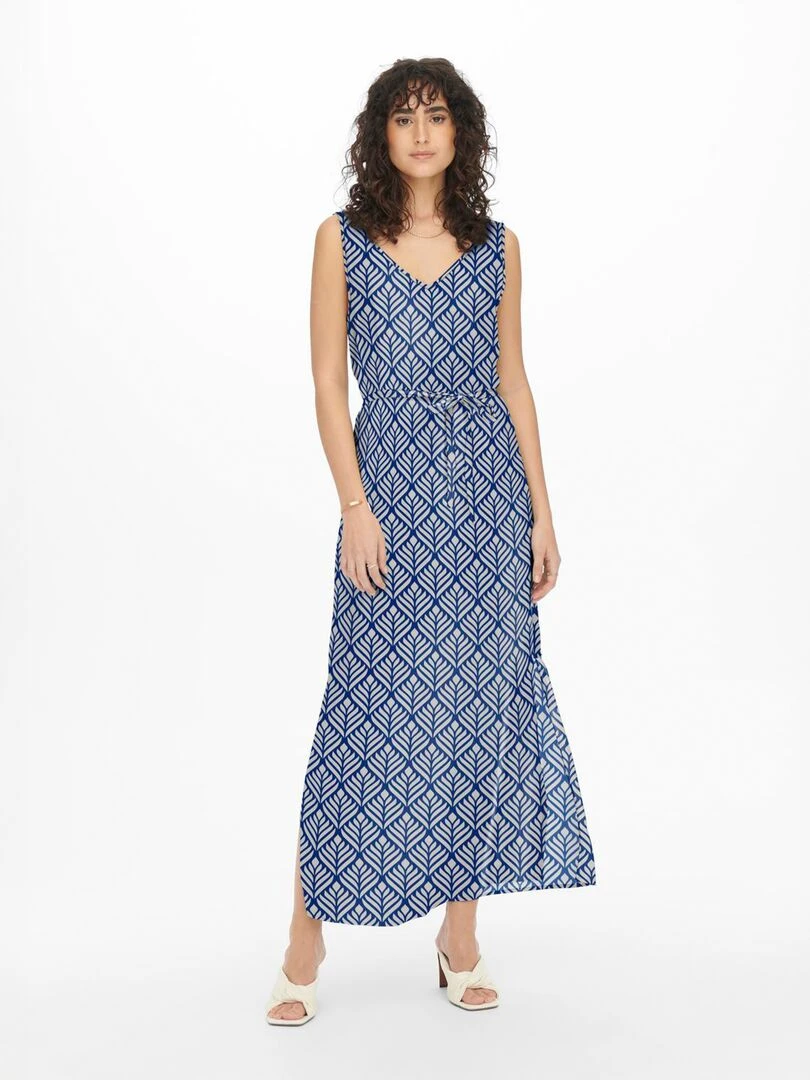 Robe sans manches imprimée 'JDY' Bleu