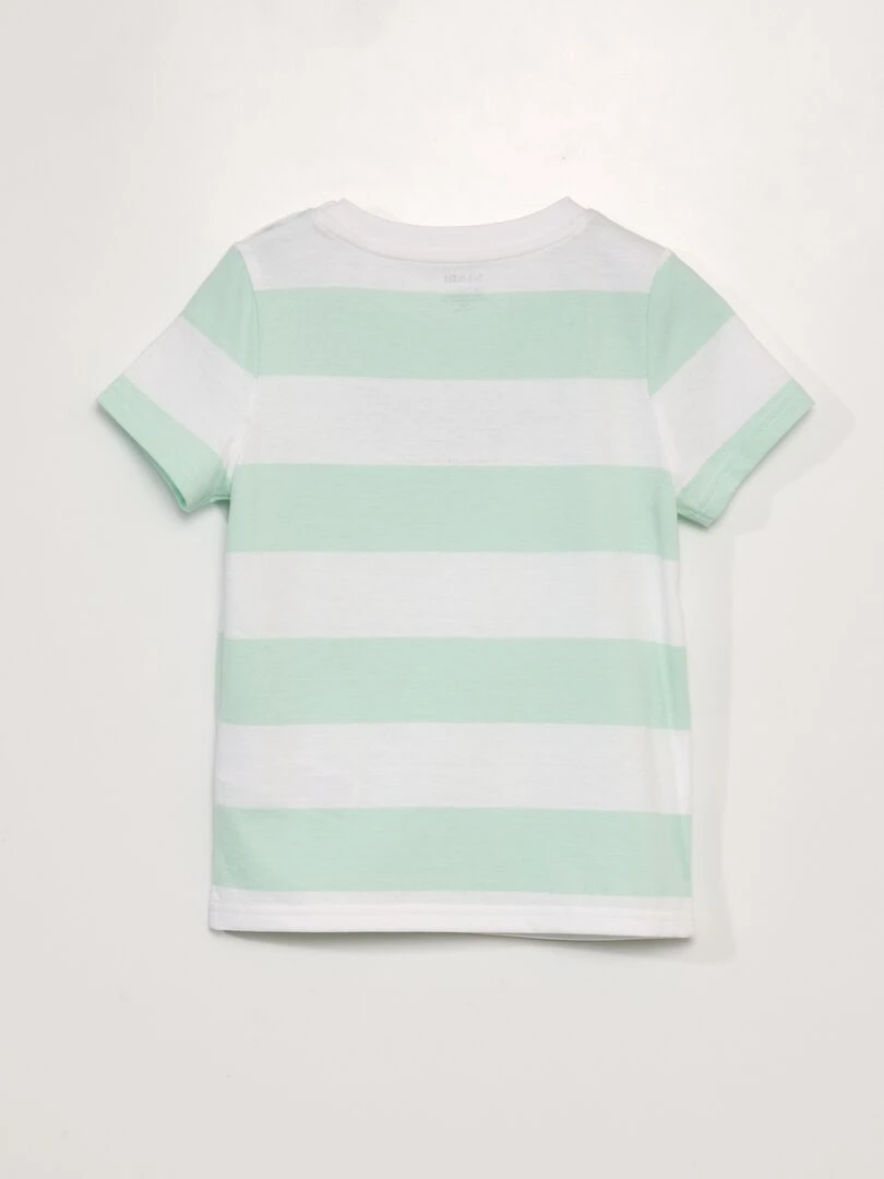 T shirt imprimé   So Easy   Vert rayé