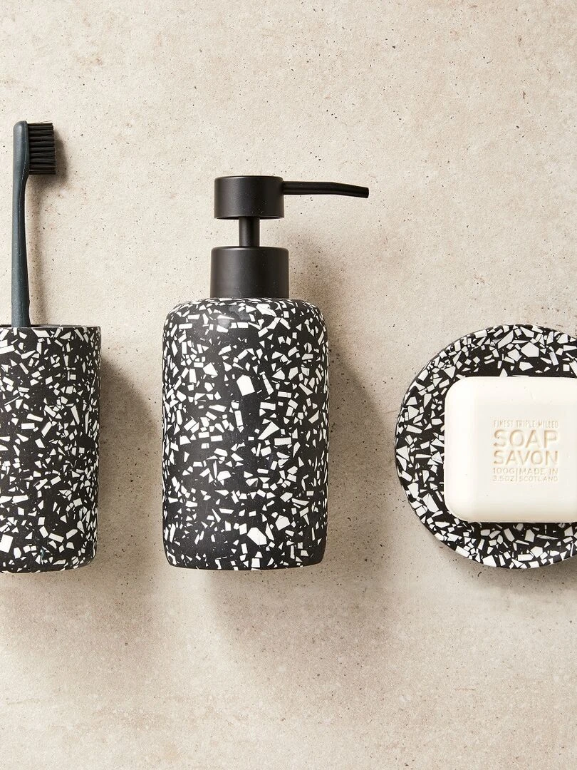 Guy Levasseur   Porte brosse à dents en polyrésine noir   Noir